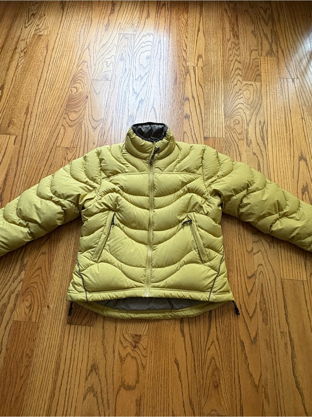 REI Woman Olive Green PufferJacket Sz S, preowned - Picture 1 of 6